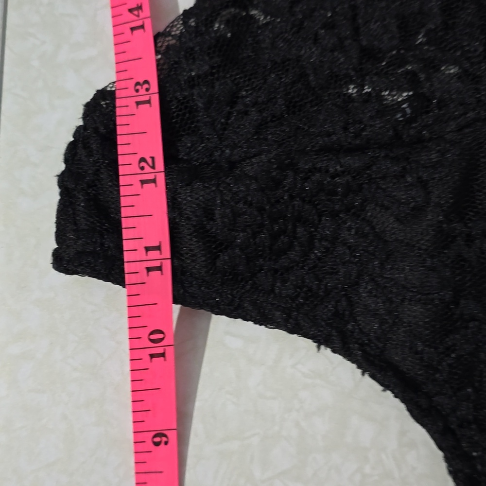 LOVE J Black Lacy Dress Medium - Picture 9 of 11
